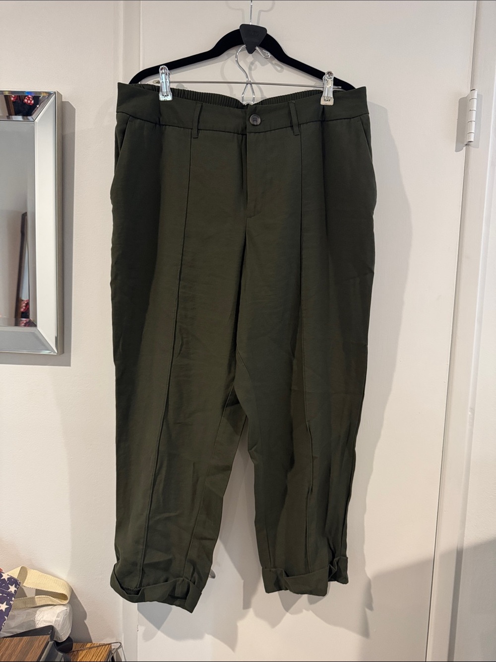 (5) BN a new day Women's Trousers - Black, Rust, Cream, Tan, Olive 16 - Picture 4 of 15